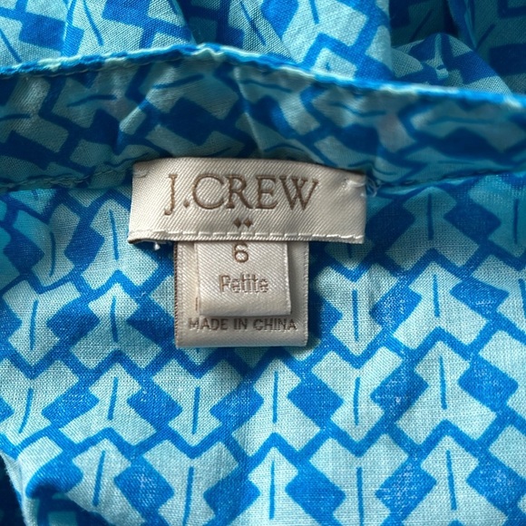 J Crew Embroidered Tassel Tie Top - Picture 4 of 4